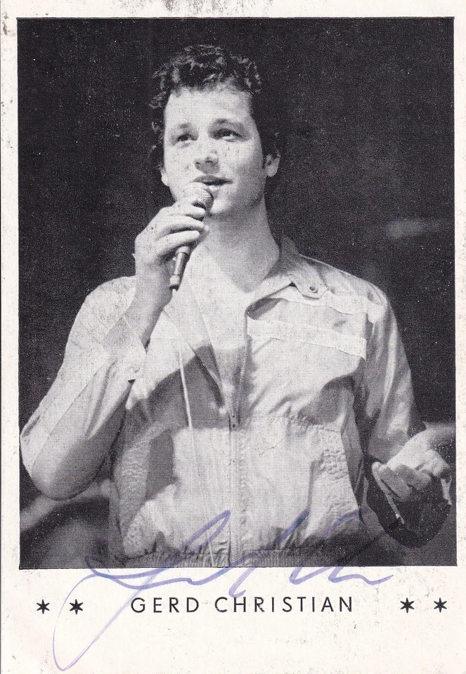 Autogramm - Gerd Christian - DDR-Karte - Bild 1 von 1