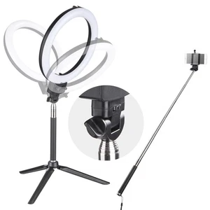 8" LED Ring Light Tripod Stand with Phone Holder For Selfie Desktop Makeup Live - Picture 1 of 11