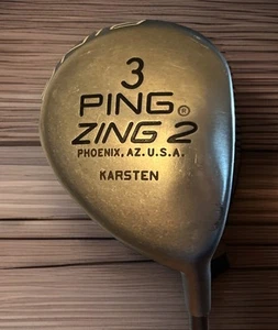 PING Zing 2 Karsten #3 Fairway Wood~Karsten 201 Graphite Shaft~Nice Ping Grip~RH - Picture 1 of 8