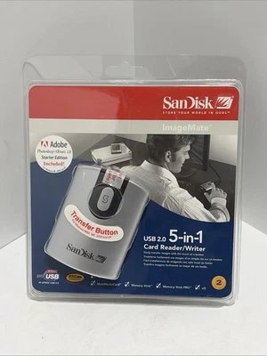 SanDisk USB 2.0 5-in-1 Card Reader Writer SDDR-99-A15  - Image 1 of 3