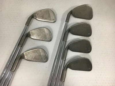 (PING) EYE2 Plus Stainless Iron Set 7pcs 5-PW-SW Original Steel Flex 1 Red Used - Image 1 of 4