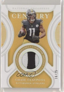Holograma Panini National Treasures Century Materials 2021 plateado/25 Chase Claypool - Imagen 1 de 3