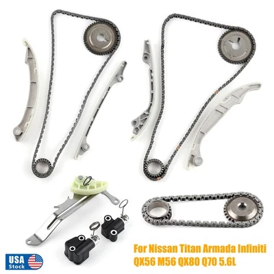 Timing Chain Kit For Nissan Titan Armada Infiniti QX56 M56 QX80 Q70 13028-1CA1A Foto 1 de 4