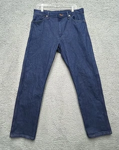 Vintage Wrangler 13MWZ Jeans Herren 34x32 blau Denim gerades Bein Cowboy Schnitt Rodeo 90er - Bild 1 von 12