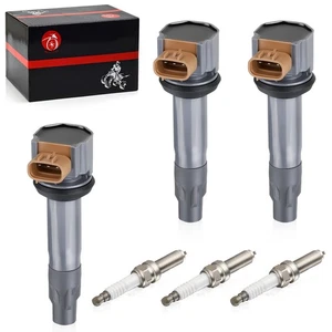 3PCS Ignition Coil & Iridium Spark Plug For Can-Am Maverick x3 Max Turbo R 17-21 - Picture 1 of 6