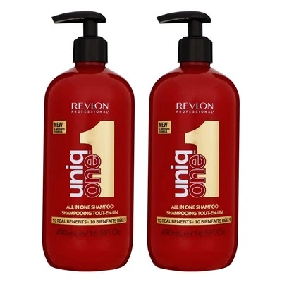 Revlon Uniq One All in One 2 x 490 ml Shampoo für jeden Haartypen 2 in 1 Set - Bild 1 von 2