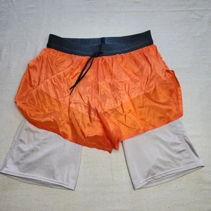 Pantalones cortos deportivos Nike Tech Pack 2 en 1 naranja para correr grandes AQ6442 para hombre - Imagen 1 de 8