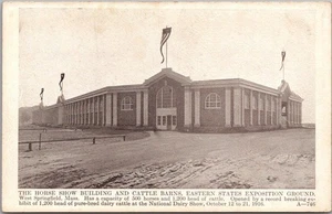 c1910s EASTERN STATES EXPO West Springfield Mass. Postcard "Horse Show Building" - Picture 1 of 2