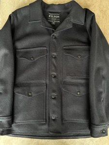 Filson Mackinaw Wool Cruiser Jacket Size M, Blue, Briefly Worn Twice RRP £750! - Picture 1 of 16