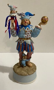 CAJA DE MÚSICA VINTAGE 1982 ENESCO JESTER "MANGAS VERDES" - Imagen 1 de 1