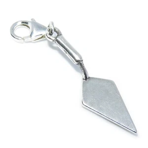 Trowel Clip on sterling silver charm .925 x 1 Masonic charms - Picture 1 of 5