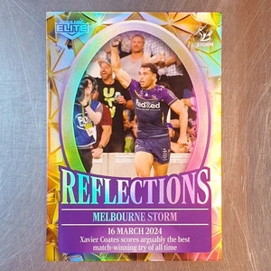 2024 NRL Elite Gold Reflections Melbourne Storm Card #063/112 Xavier Coates - Picture 1 of 2