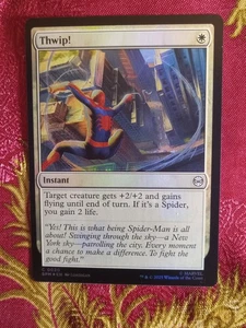 FOIL Thwip! Marvel's Spider-Man Magic The Gathering MTG white instant Card - Picture 1 of 1