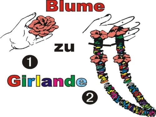 Blume zu Girlande  - Magic - Trick - optisch Klasse ! (03329) - Bild 1 von 1