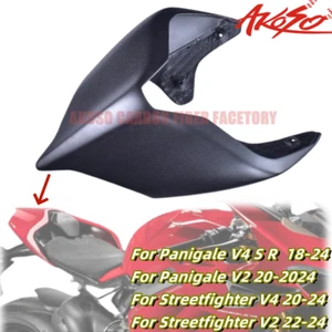 Carbon Fiber For Panigale Streetfighter V4 V2 Rear Seat Side Cover Cowl Fairing - Picture 1 of 35