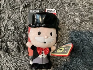 Brandneu mit Etikett neu Monopoly Quietschen & Knistern 20 cm Hundespielzeug - Rich Onkel Pennybags & Bargeld - Bild 1 von 5