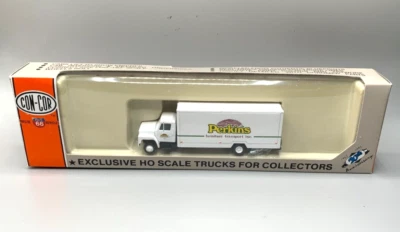 Vintage Con-Cor 28' Delivery Box Truck Perkins Transport 1/87 HO Scale White - Image 1 of 2