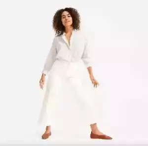 Everlane Women's The Summer Wide Leg Jean High Rise Bone White Size 23 NWT - Picture 1 of 6
