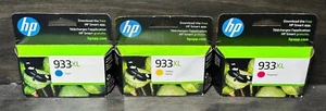 Original HP 933XL Tri-Color Cyan Magenta Gelb Tintenpatronen Set Ablaufdatum 12/2024+ - Bild 1 von 2