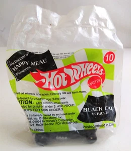 New 1994 Mattel Hot Wheels #10 Black Cat Vehicle McDonald's Toy Sealed - Picture 1 of 3