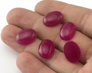 Cabujón ovalado de cuarcita roja 12x16 mm A13 - Imagen 1 de 2