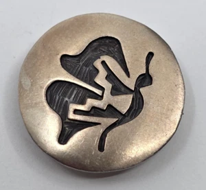 Broche prendedor o colgante con superposición de solucionador de ley Leon Lomakema Hopi - Imagen 1 de 6