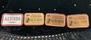 Altoids Cinnamon empty tins 3 Flat Tops & One Raised Letters - Picture 1 of 11