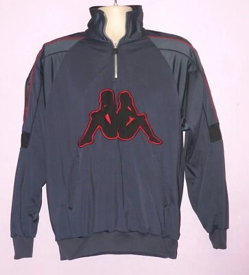 Мужской пуловер Kappa на молнии 1/4 с длинным рукавом размер: средний 100% полиэстер - Изображение 1 из 4