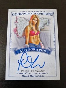 Paige VanZant 2016 Upper Deck Goodwin Champions UFC Autograph Card MMA - Picture 1 of 2