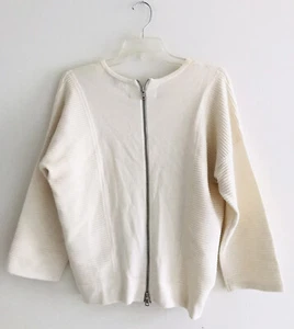 Suéter Armani Exchange Cremallera Trasera Mujer Talla S Beige Tejido Mangas Largas - Imagen 1 de 12