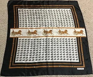 Coaching Gig Black and Gold Scarf by Jean Player - Picture 1 of 8