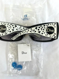 🔥D I O R SUNGLASSES FRAME W/B PURPLE LENS Model TD9701 SIZE 63 17 113 ITALY - Picture 1 of 12