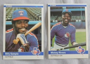 1984 Fleer Texas Rangers Baseball Card Pick one