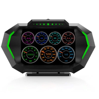 Digital Car Speedometer OBD2 GPS Headup Display HUD lnclinometer RPM Alarm Gauge - Image 1 of 4