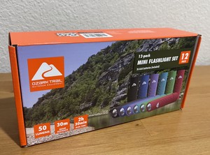 Ozark Trail Outdoor Mini Handheld LED Flashlight Set 12-Pack