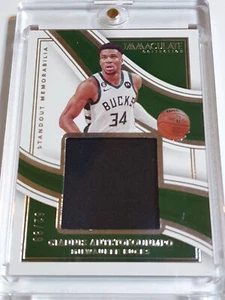 2022 Panini Immaculate Giannis Antetokounmpo #PATCH /99 Game Worn Large Jersey - Picture 1 of 4