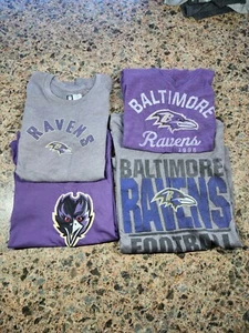 BALTIMORE RAVENS 4 Shirts Womens Medium - Picture 1 of 16