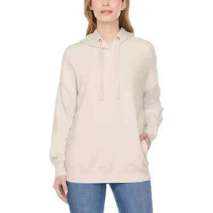 Buffalo Women Super Soft Pullover Hoodie David Bitton White Medium - Picture 1 of 5
