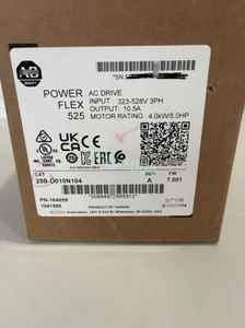 25B-D010N104 Excedente 25BD010N104 Powerflex 525 5 HP. Nuevo sellado de fábrica 1 pieza - Imagen 1 de 5
