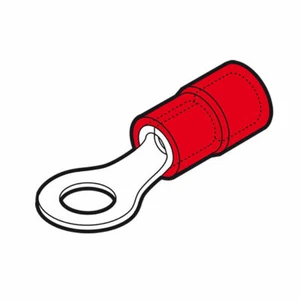 Kabelschuh Ösen 1,5 mm Isoliert Rot Loch 3 - Picture 1 of 2