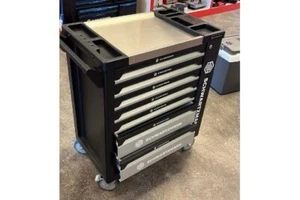 SCHWARTZMANN TOOL CHEST TROLLEY WITH TOOLS TRAYS 7 DRAWER ROLLER CABINET 259 PC - Picture 1 of 11