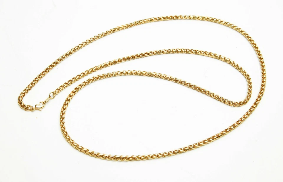 Gold Color Metal Men's Italian Style Chain 36" Long & 3,5mm Dia Made By Avon. Ex - Image 1 of 4
