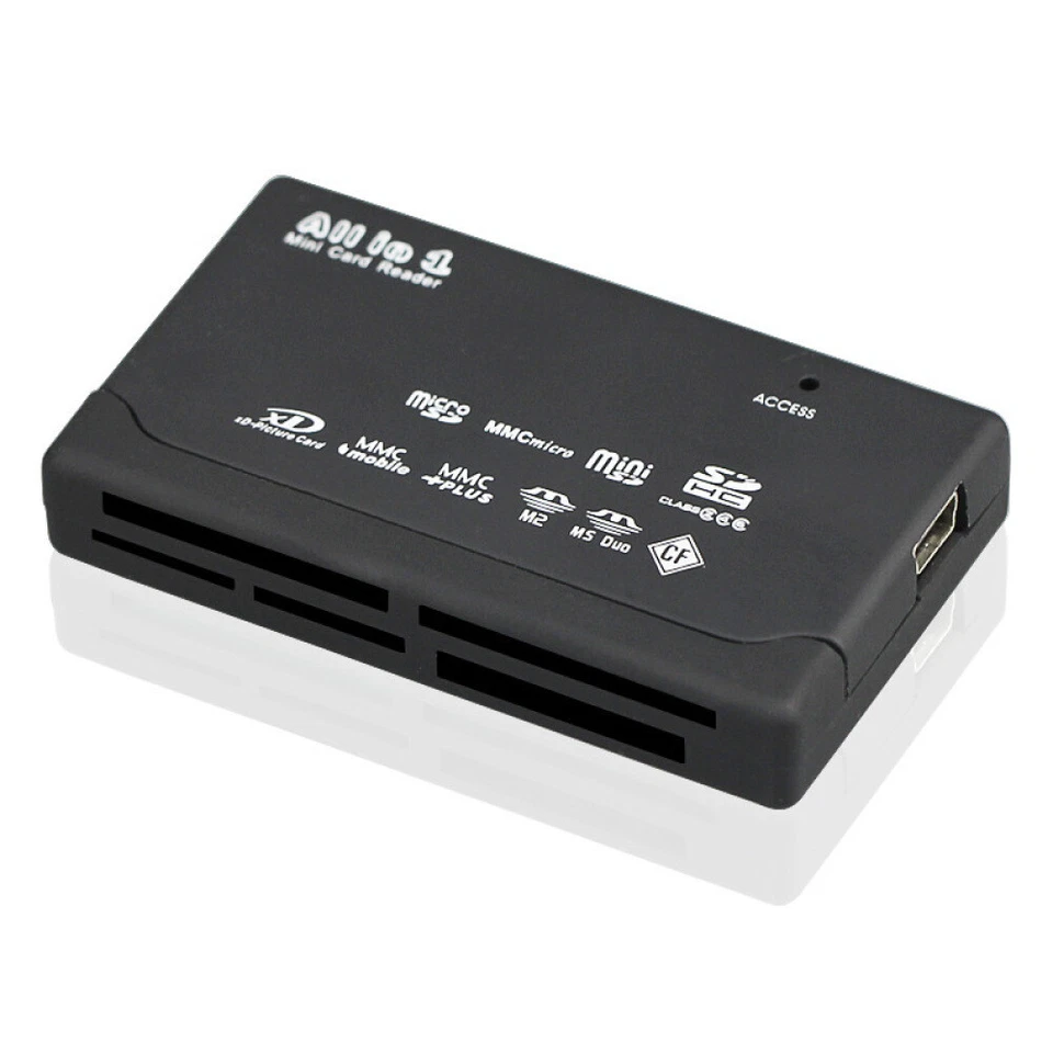 Memory Card Reader Mini 26-IN-1 USB 2.0 High Speed For CF xD SD MS SDHC - Image 1 of 1