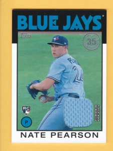 Topps Serie 2 2021 #86BR-NP NATE PEARSON RC 1986 Topps reliquia de béisbol novato - Imagen 1 de 2