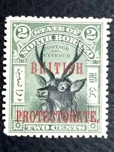 North Borneo 1901-1905 Overprint British Protectorate 2c Malayan Sambar - 1v MNG - Picture 1 of 3