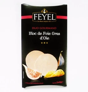Bloc de Foie Gras d' Oie Gänseleber Scheiben von Feyel original aus Frankreich