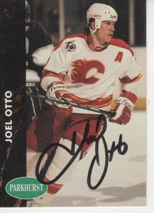 JOEL OTTO SIGNED 1992-93 PARKHURST #253 - CALGARY FLAMES - Picture 1 of 1