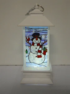 New Christmas Snowman Water Globe 5" Decoration LED Light-Up Lantern Snowglobe - Picture 1 of 4