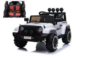 Auto Macchina Elettrica per Bambini Fuoristrada Bianca 12V MP3 Led con Telecoman - Foto 1 di 11