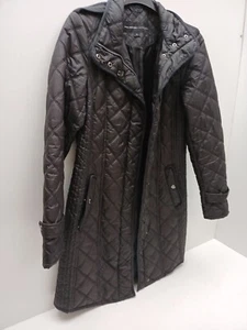 Womens size Medium Lightweight Quilted Coat Full zip & Snap Closure Andrew Marc - Picture 1 of 20